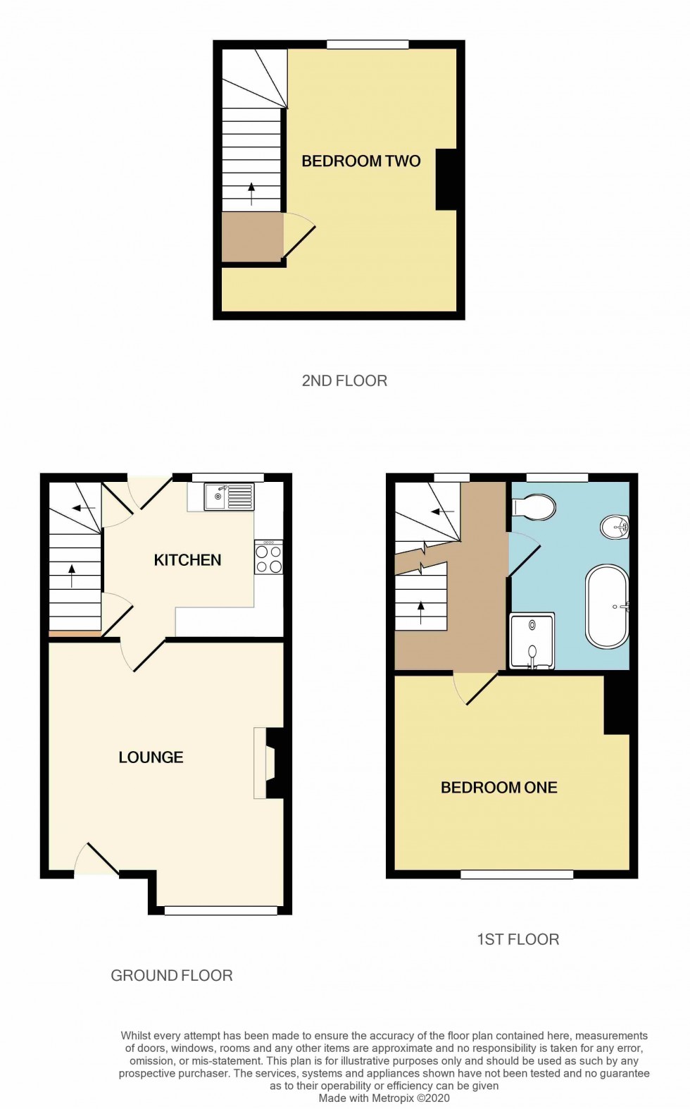 Floorplan for Rose Avenue, Horsforth