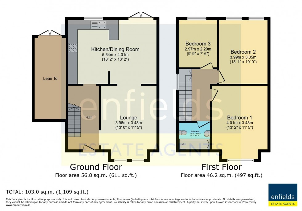 Floorplan for Beswick Avenue, Bournemouth