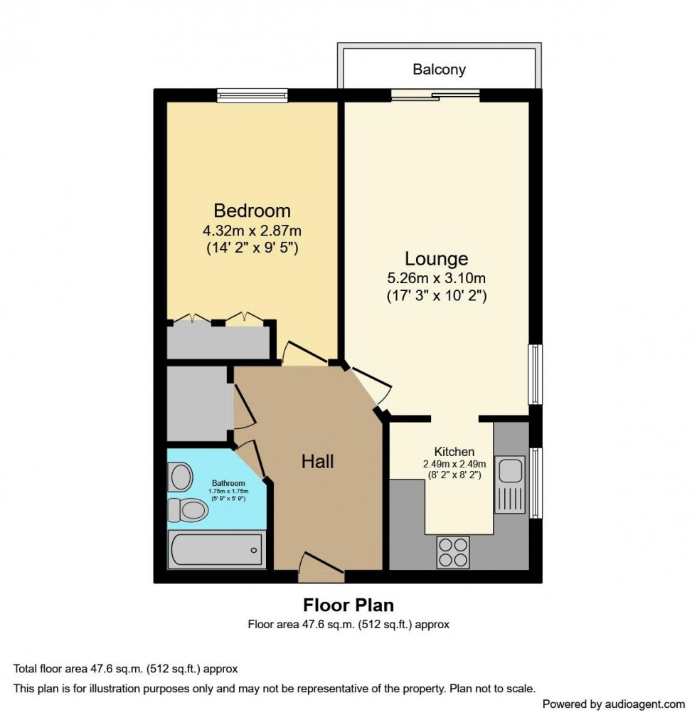 Floorplan for Honeycombe Chine, Bournemouth