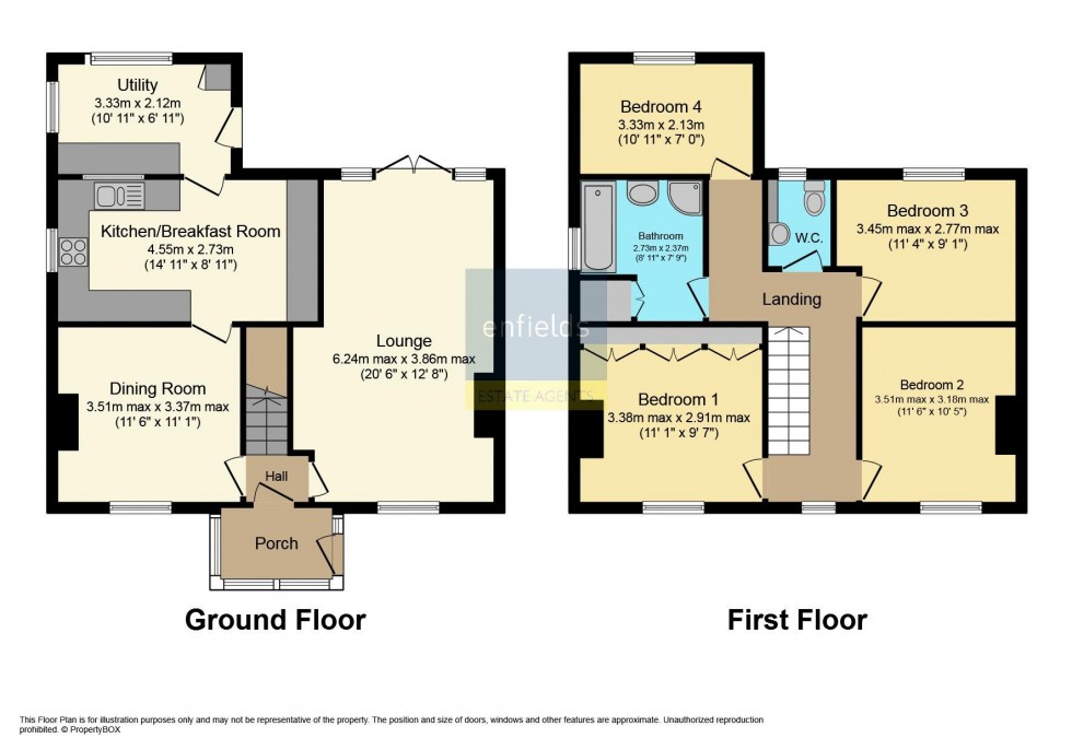 Floorplan for Kinson Road, Bournemouth