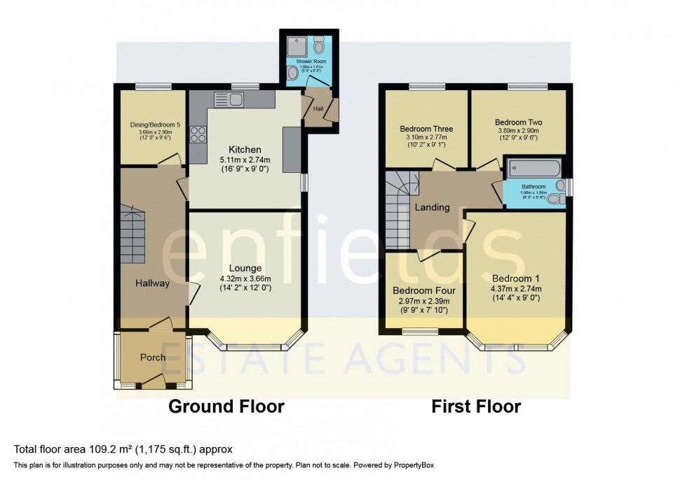 Floorplan for Acland Road, Charminster