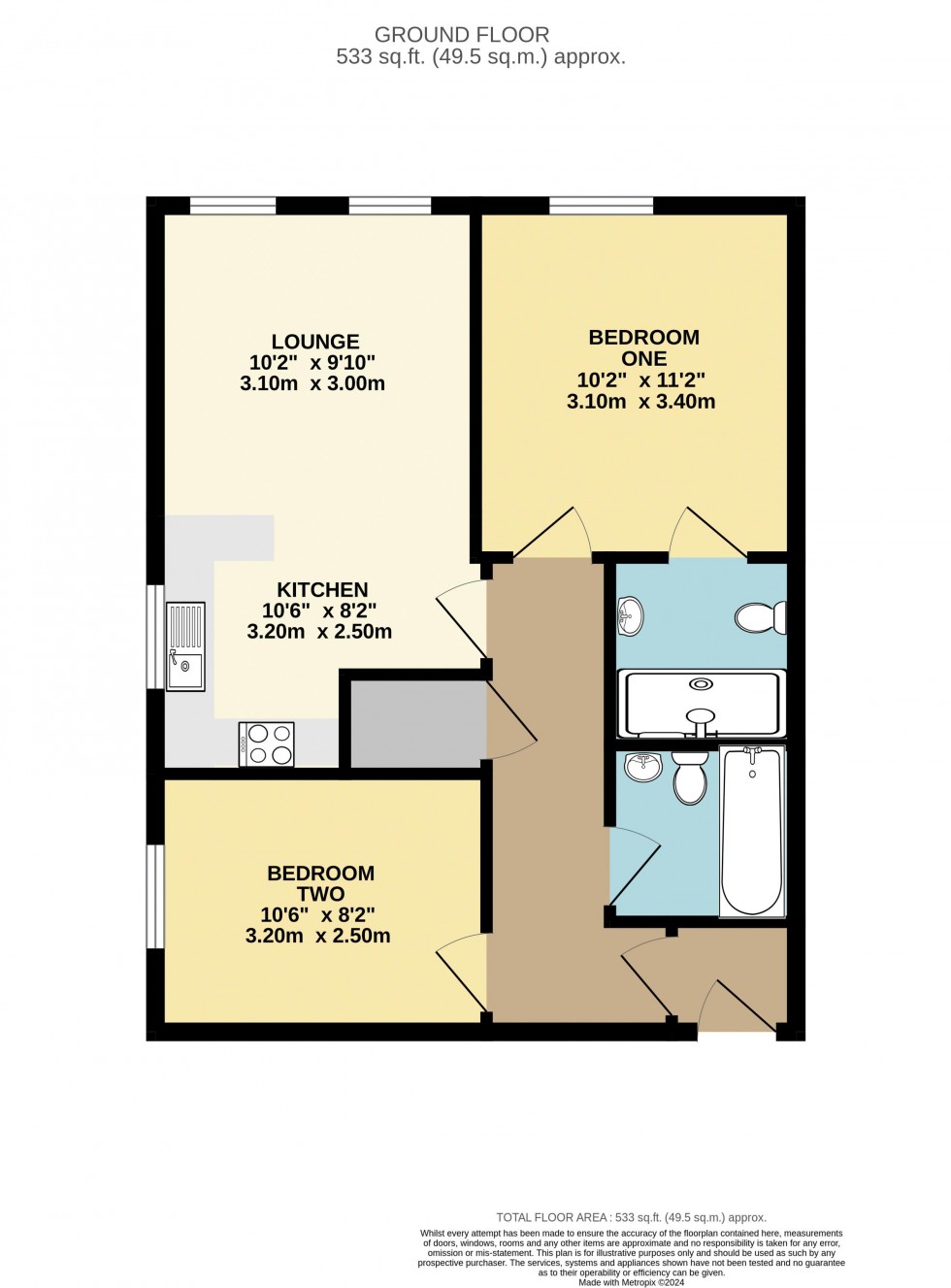 Floorplan for Priory Chase, Pontefract