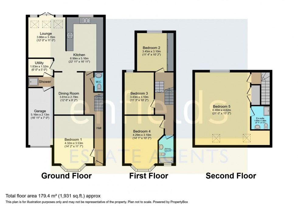 Floorplan for Avon Road, Bournemouth