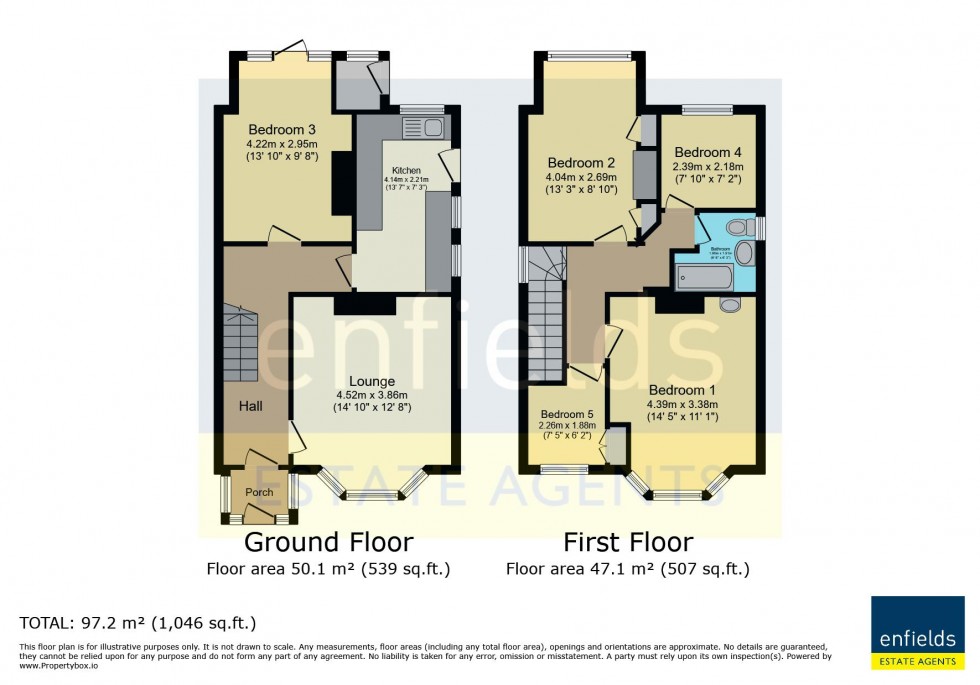 Floorplan for Bonham Road, Bournemouth