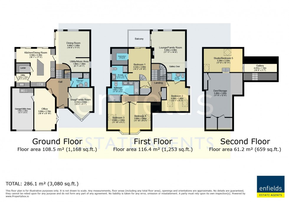 Floorplan for Ridgeway, Broadstone