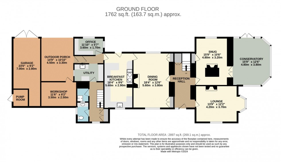 Floorplan for Brockadale House, Jacksons Lane, Wentbridge