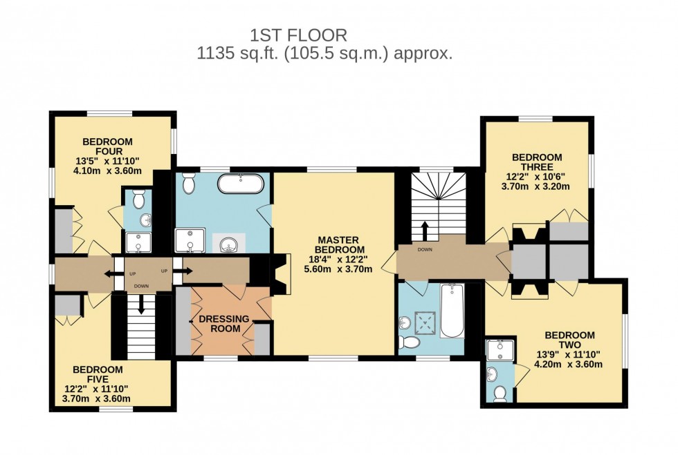 Floorplan for Brockadale House, Jacksons Lane, Wentbridge