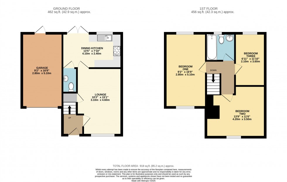 Floorplan for Wedgewood Way, Knottingley