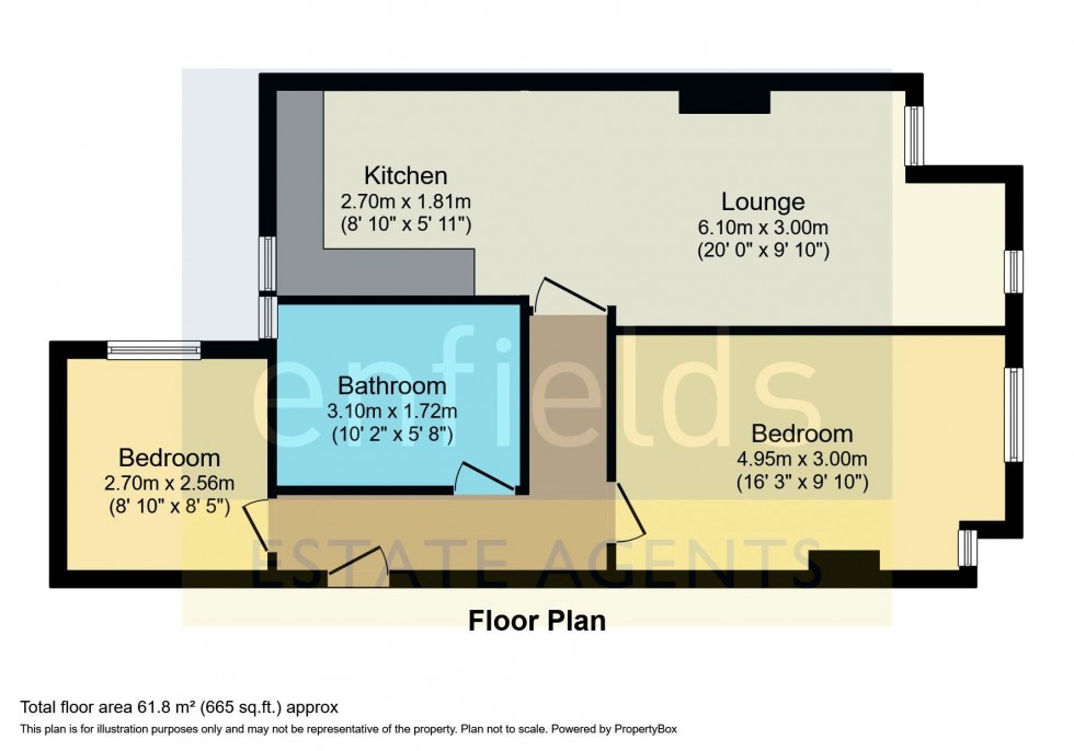 Floorplan for Queens Road, Westbourne