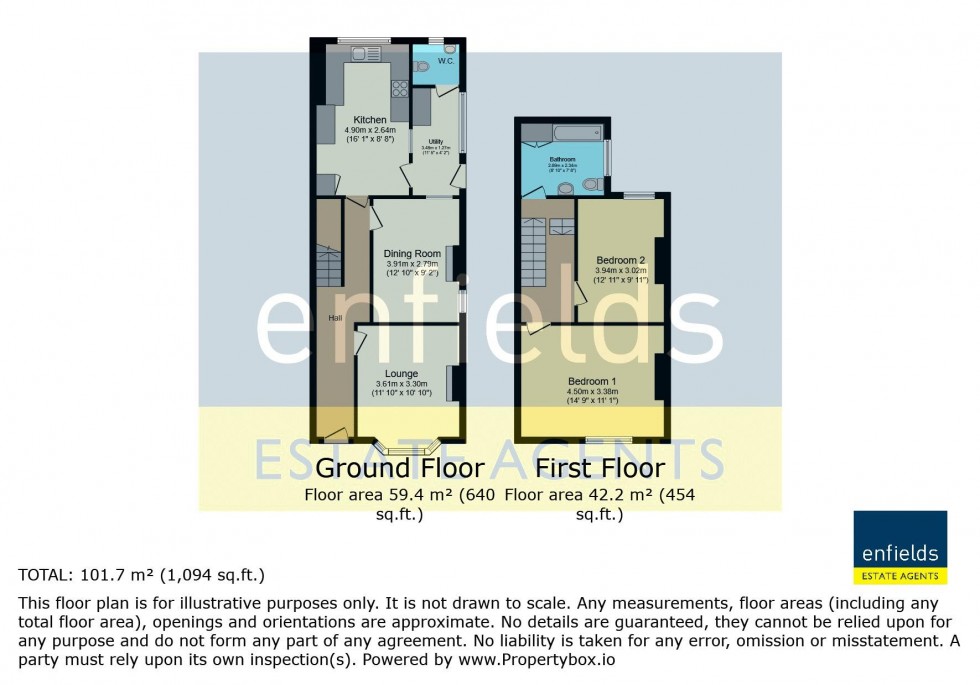 Floorplan for Malmesbury Park Road, Bournemouth