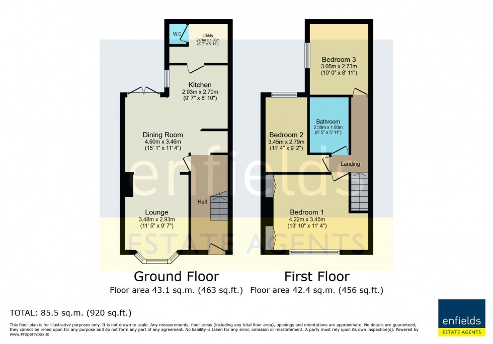 Floorplan for Layton Road, Parkstone