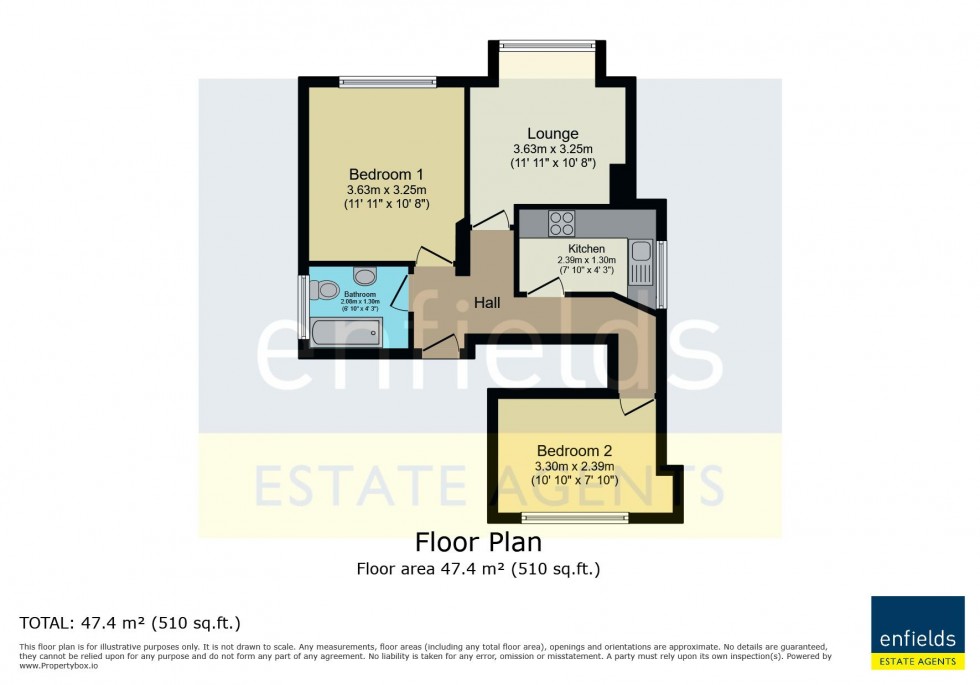 Floorplan for 44 Portchester Road