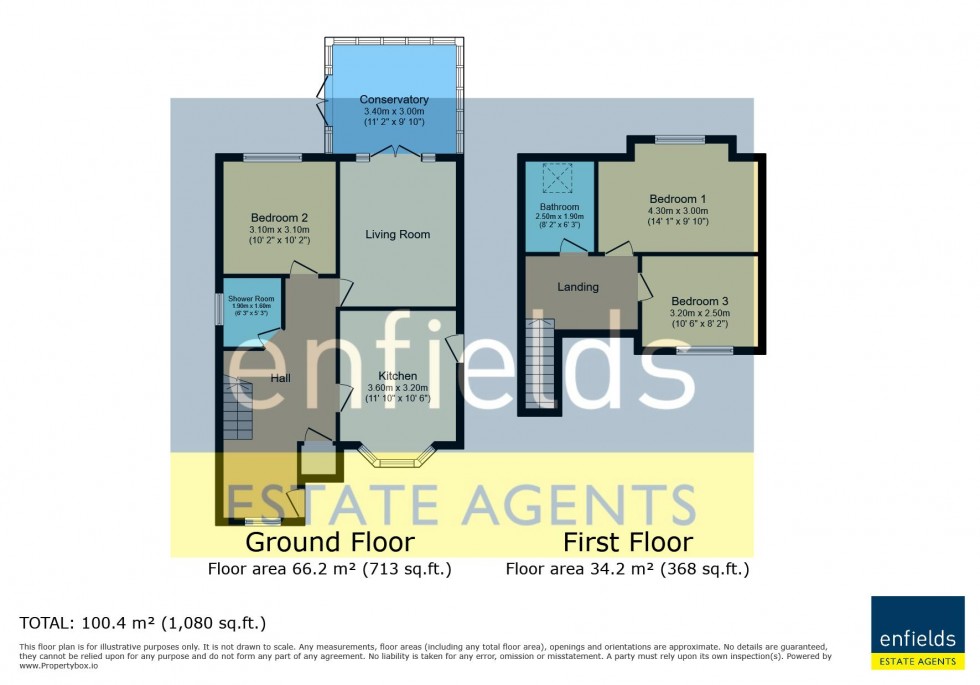 Floorplan for Francis Avenue, Knighton Heath