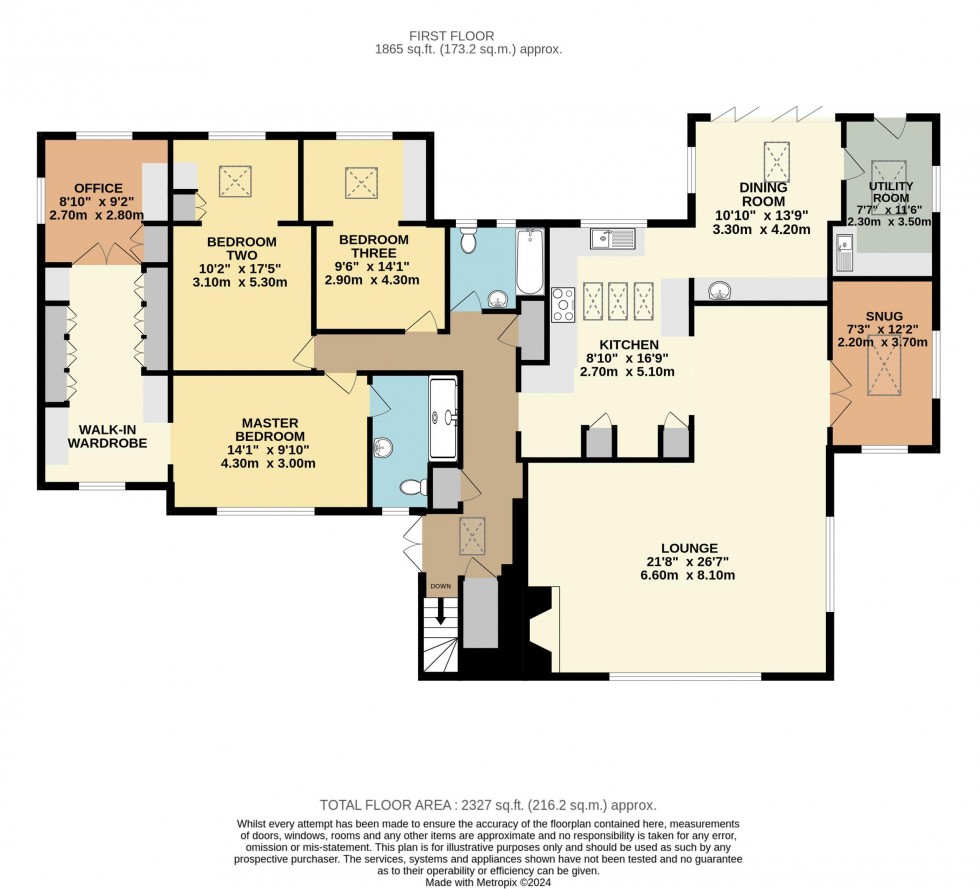 Floorplan for The Croft, Almshouse Lane, Newmillerdam