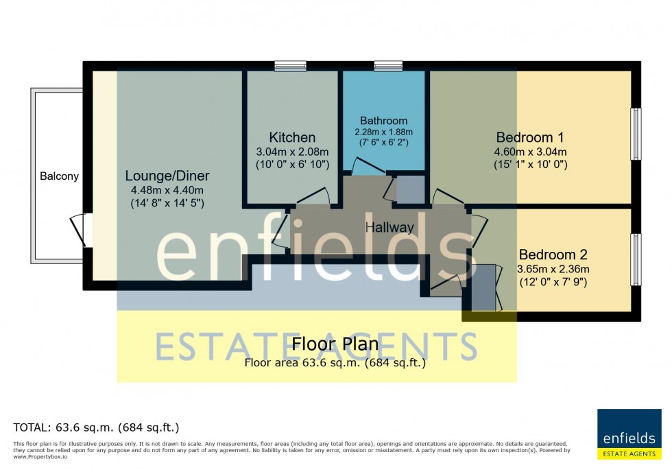 Floorplan for Surrey Road, Bournemouth