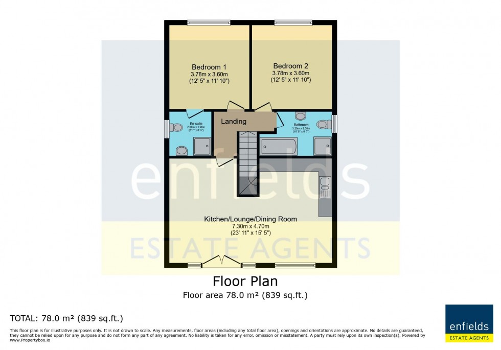 Floorplan for Runton Road, Branksome