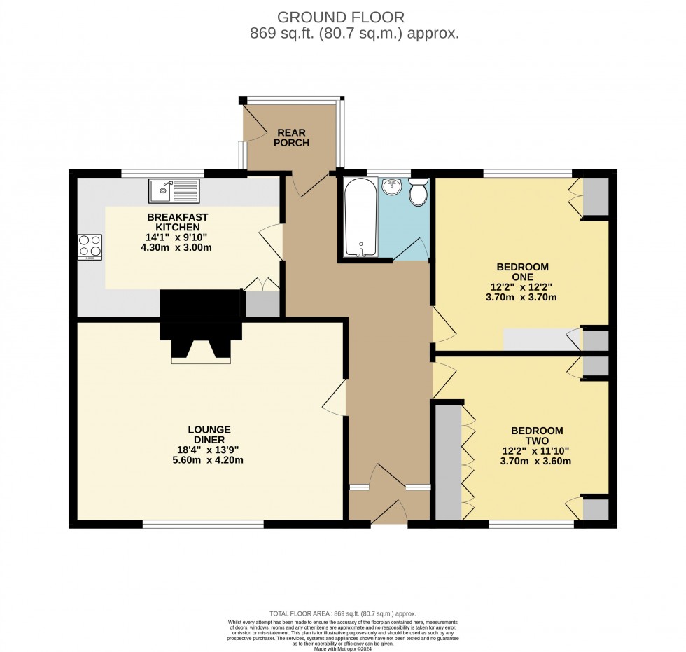 Floorplan for Ings Lane, Kellington