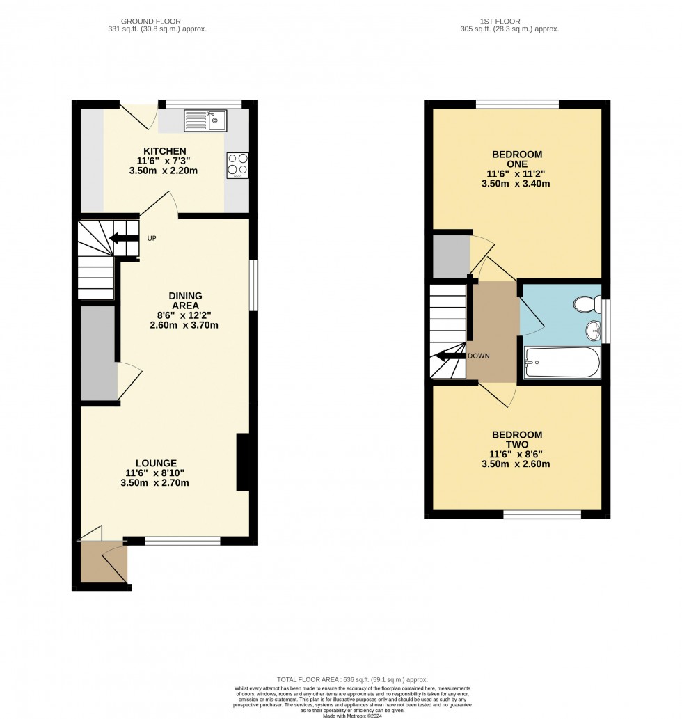 Floorplan for Mill Gate, Ackworth