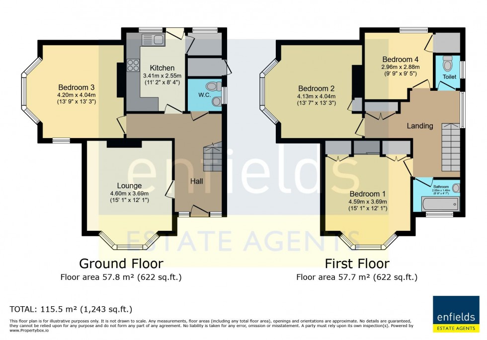 Floorplan for Queens Road, Lower Parkstone