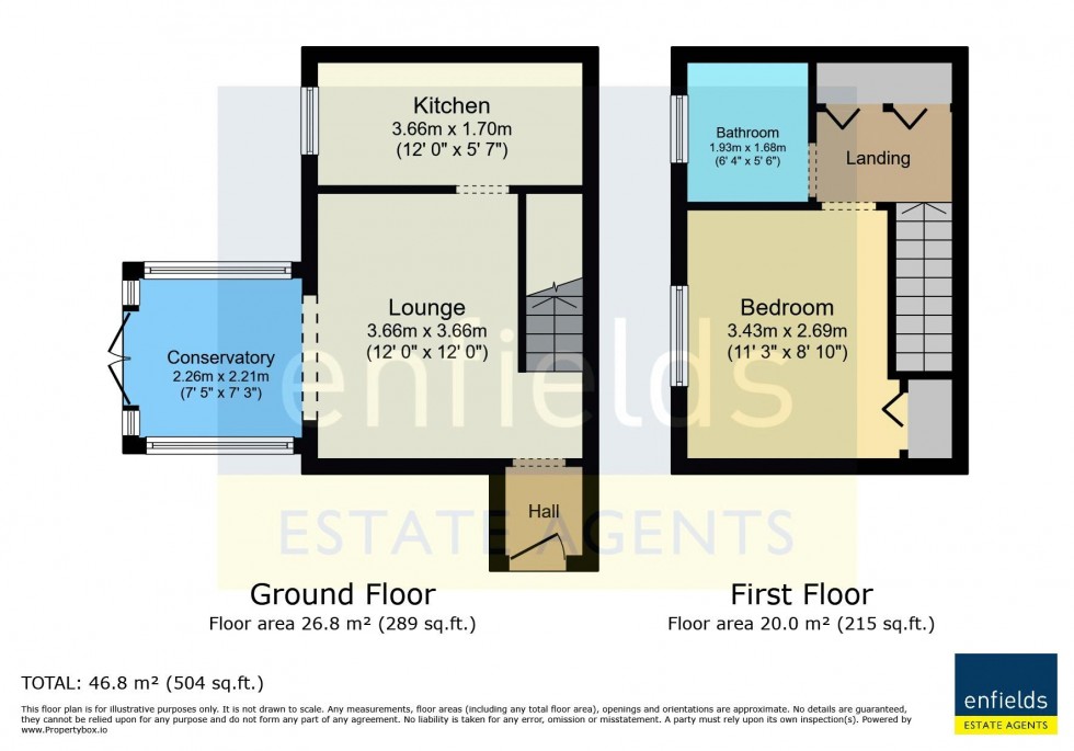 Floorplan for Colborne Close, Poole