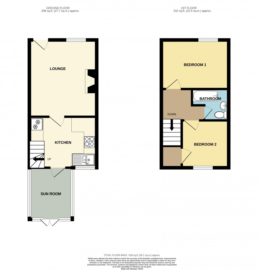 Floorplan for Thornton Street, Burley In Wharfedale