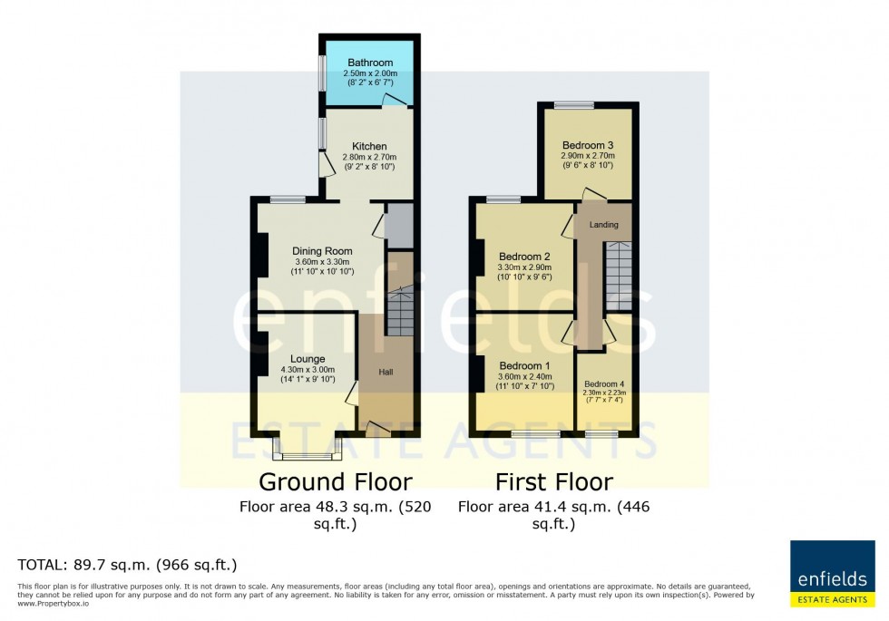 Floorplan for Sea View Road, Poole