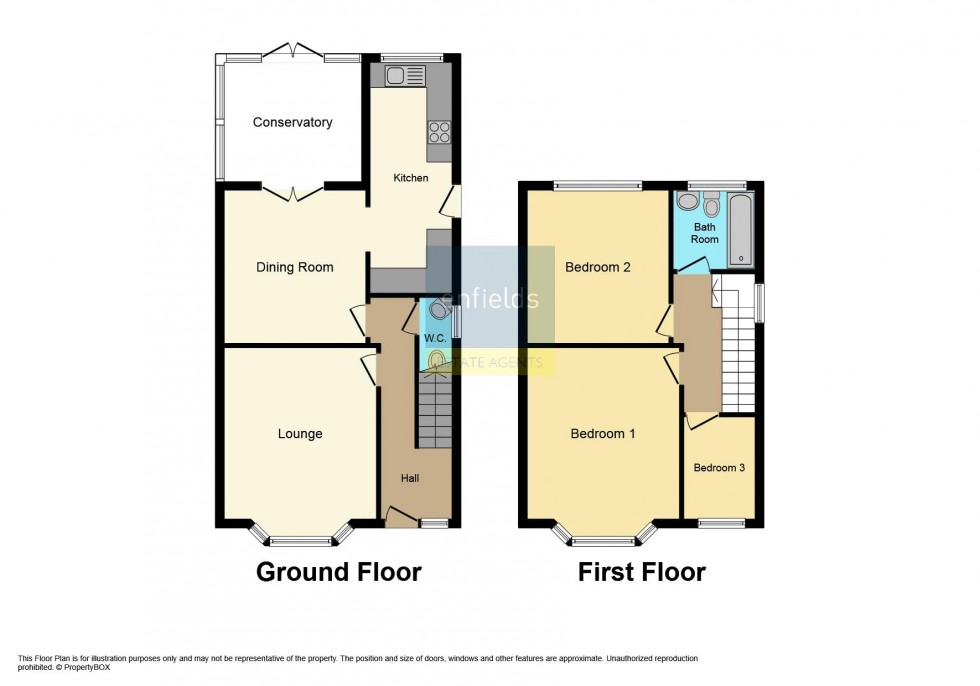 Floorplan for Hood Crescent, Wallisdown