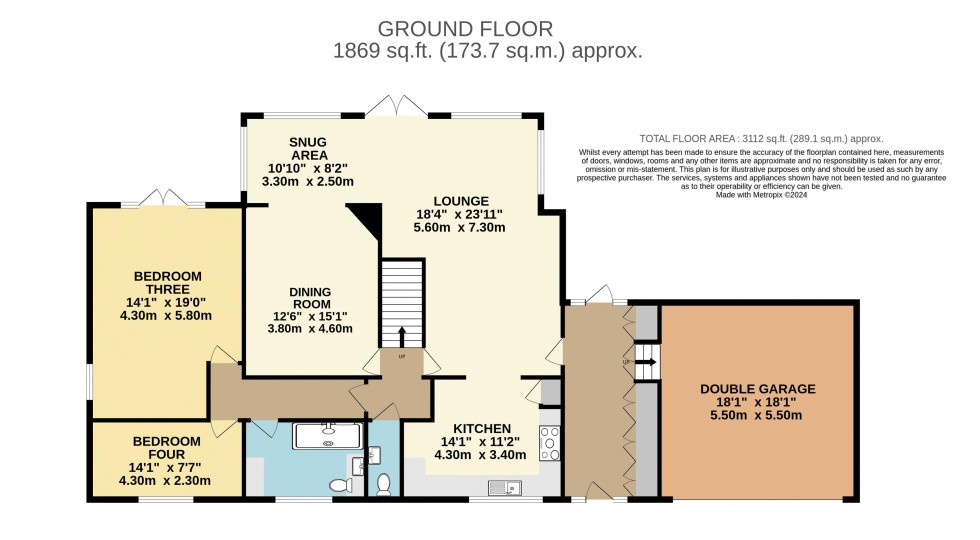 Floorplan for Hillcrest, Silver Street, Fairburn