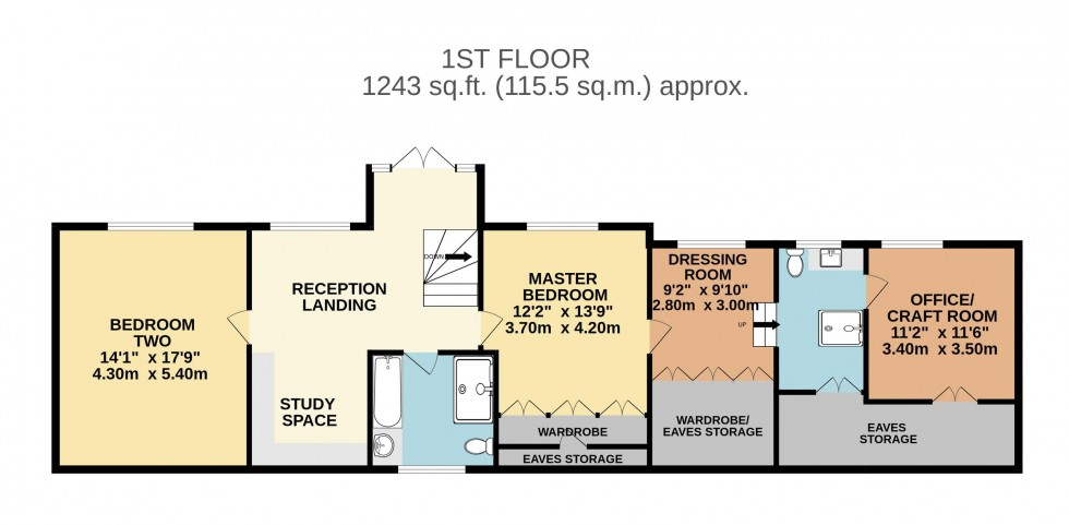 Floorplan for Hillcrest, Silver Street, Fairburn