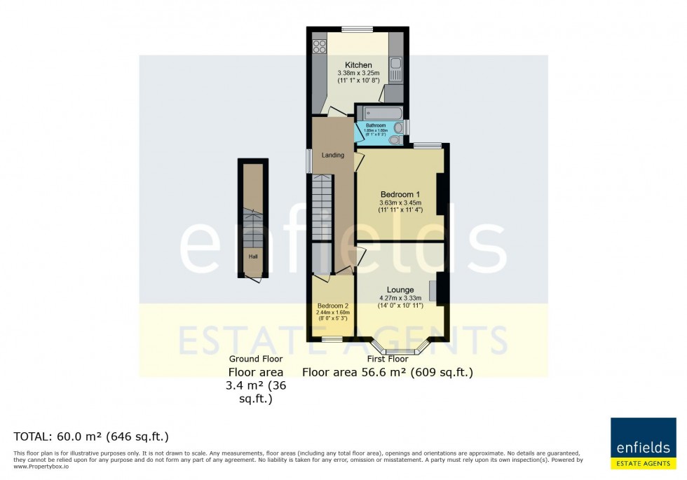 Floorplan for Osborne Road, Bournemouth