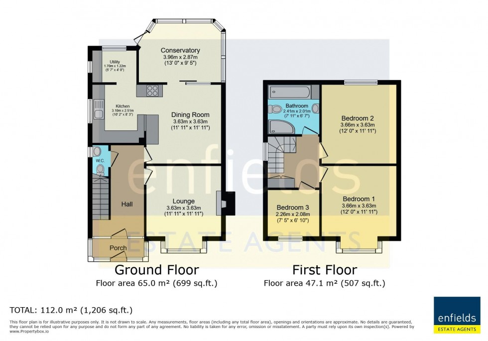 Floorplan for Carey Road, Bournemouth