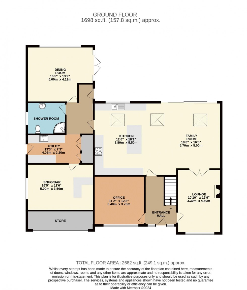 Floorplan for Willoughby, Went Edge Road, Kirk Smeaton