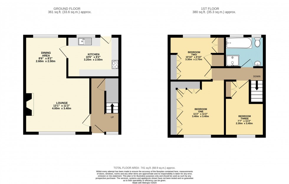 Floorplan for Ramsden Close, Brotherton