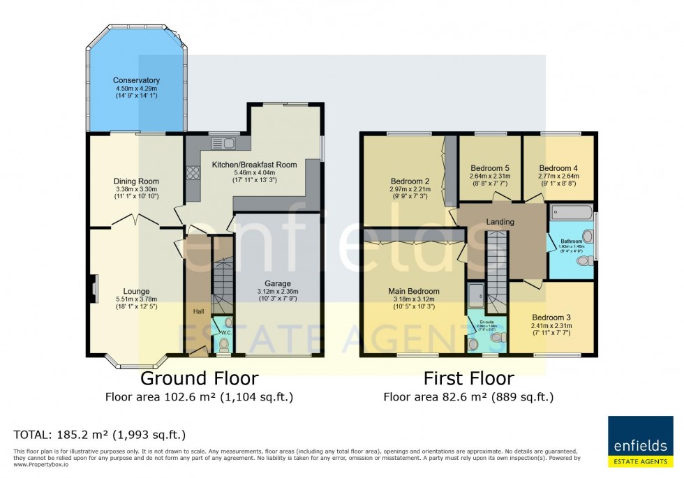 Floorplan for Mullins Close, Poole