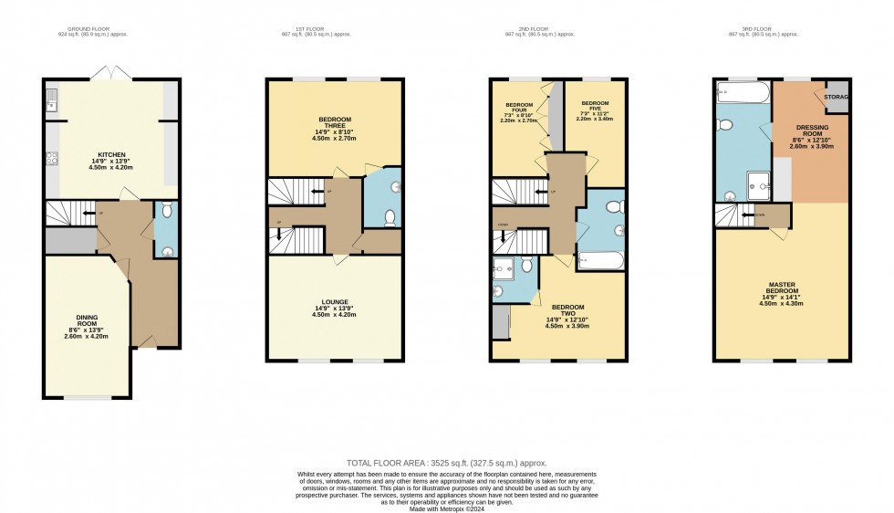 Floorplan for Madison Close, Ackworth