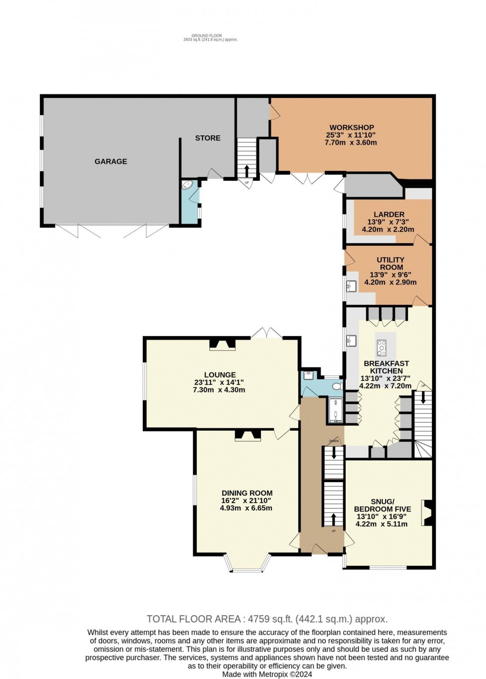 Floorplan for The White House, York Road, Green Hammerton