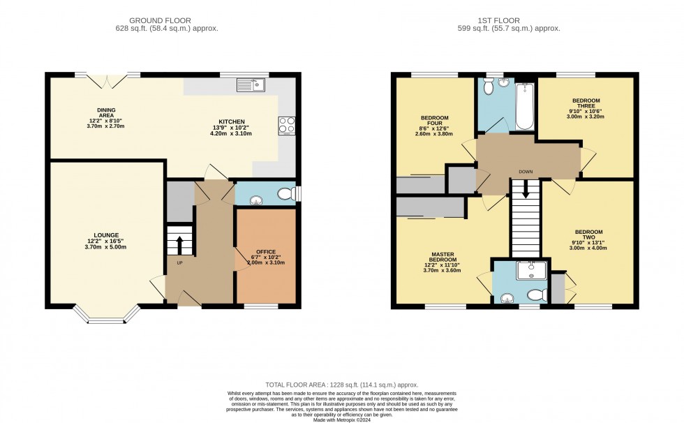 Floorplan for Glen Rise, Pontefract