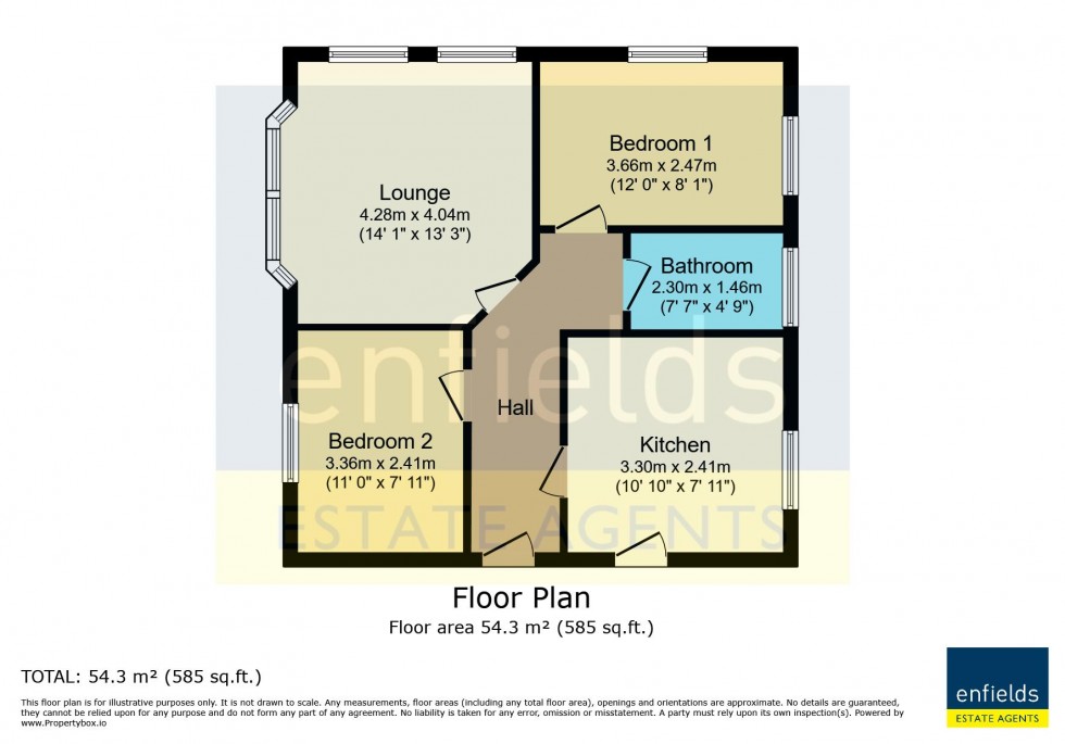 Floorplan for St Leonards Road, Bournemouth