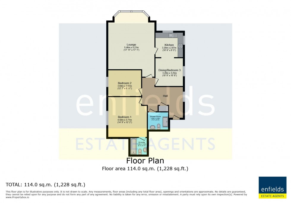 Floorplan for Grove Road, Bournemouth