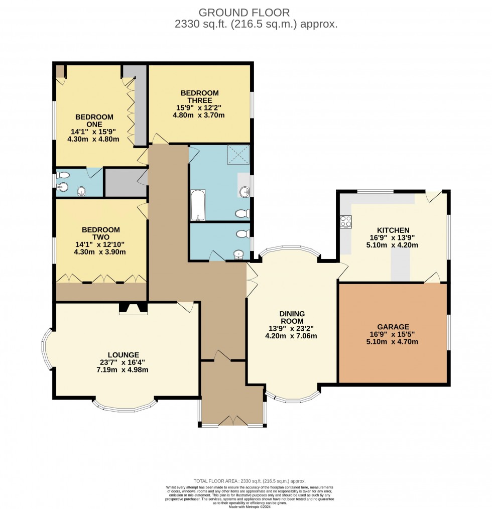 Floorplan for Old Great North Road, Wentbridge