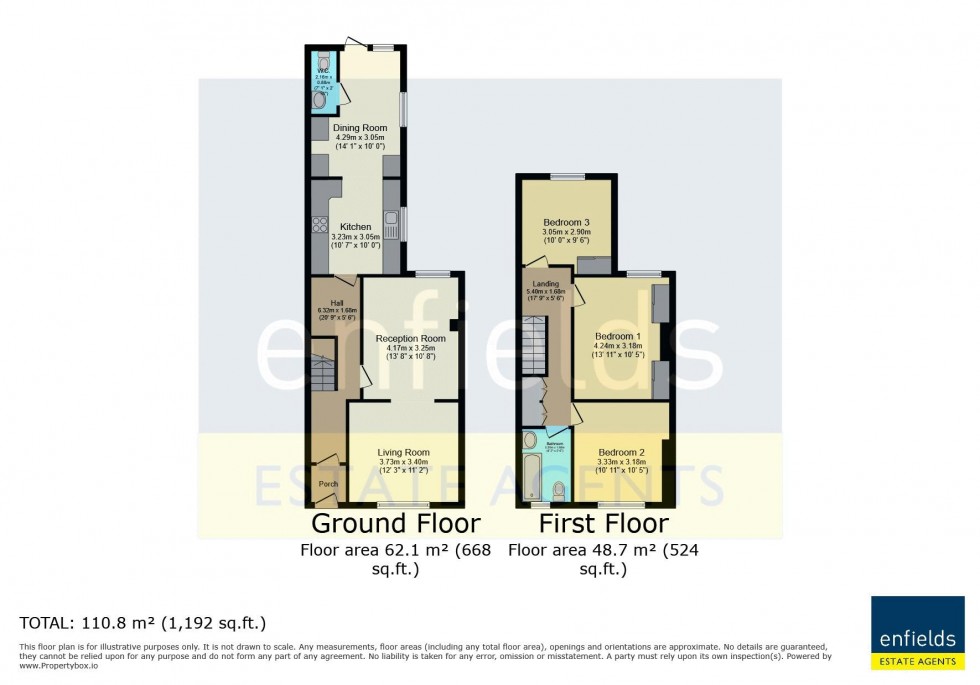 Floorplan for Rossmore Road, Poole