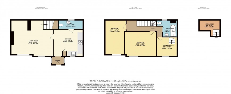 Floorplan for Moor Lane, Addingham