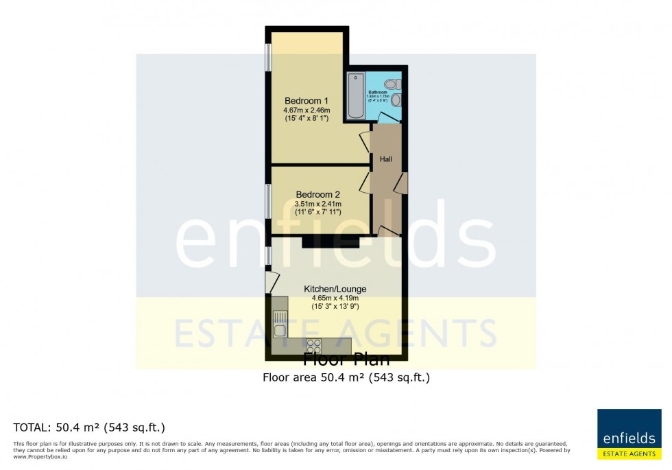 Floorplan for 77 Lansdowne Road, Bournemouth