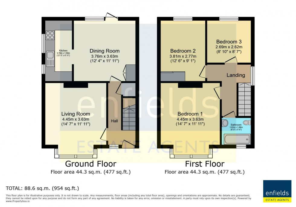 Floorplan for Abbott Road, Winton