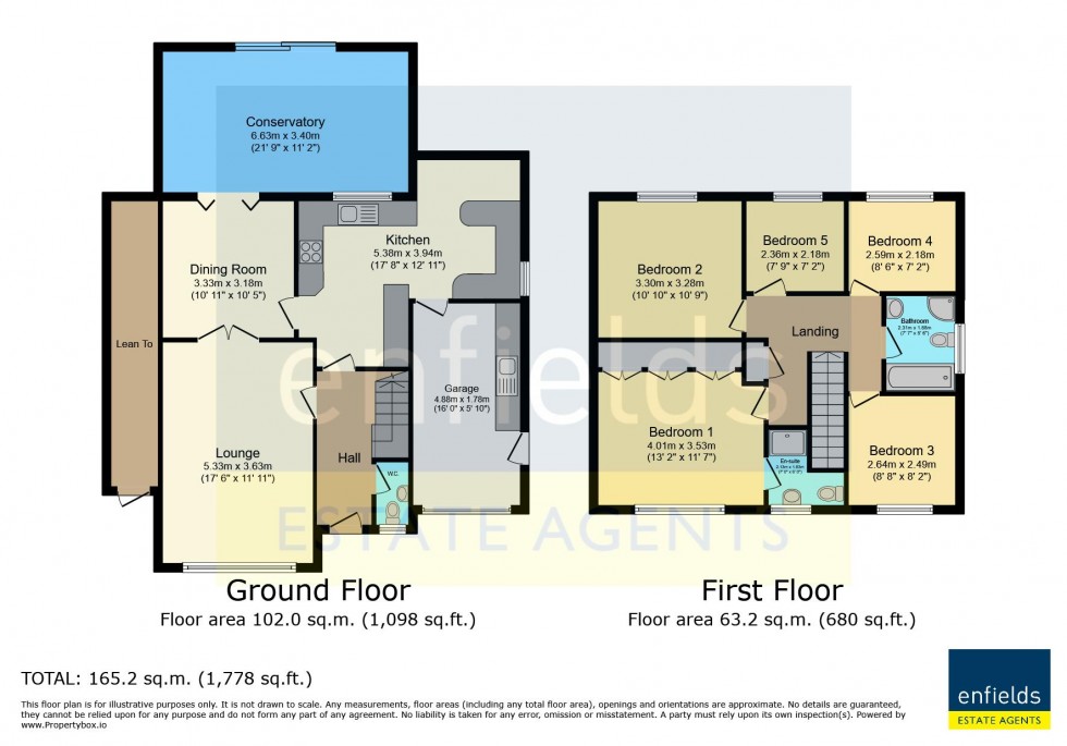 Floorplan for Georgina Close, Poole