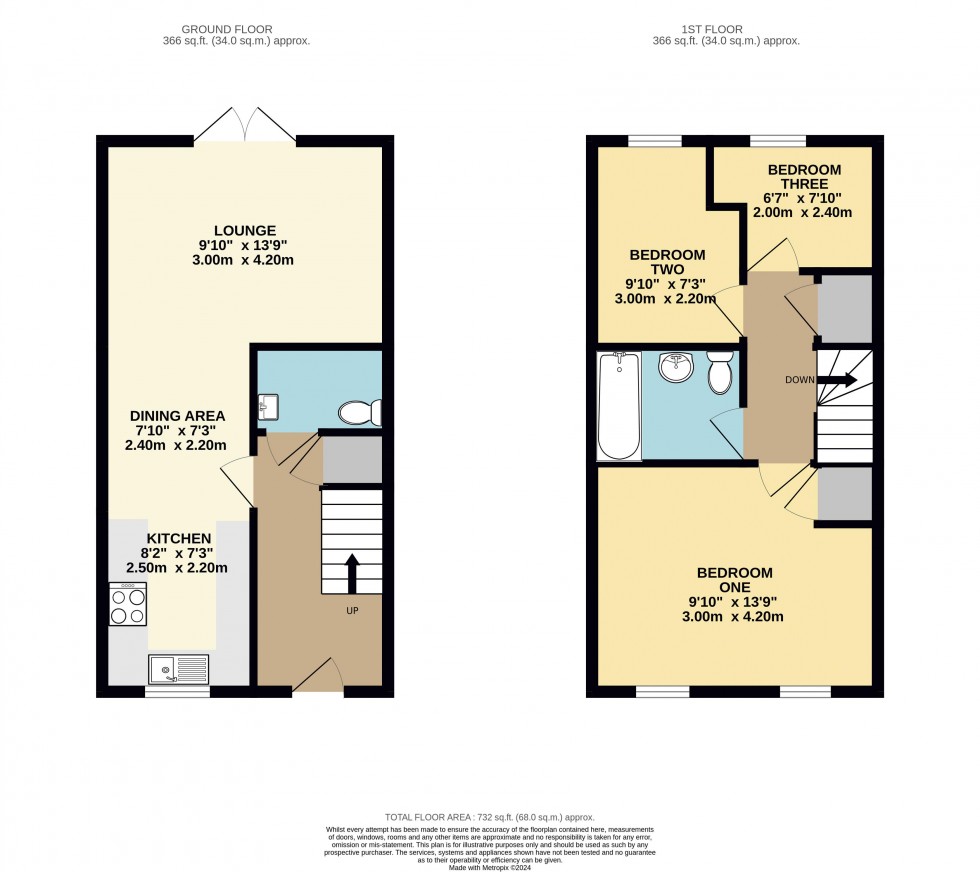 Floorplan for Seals Drive, Ackworth