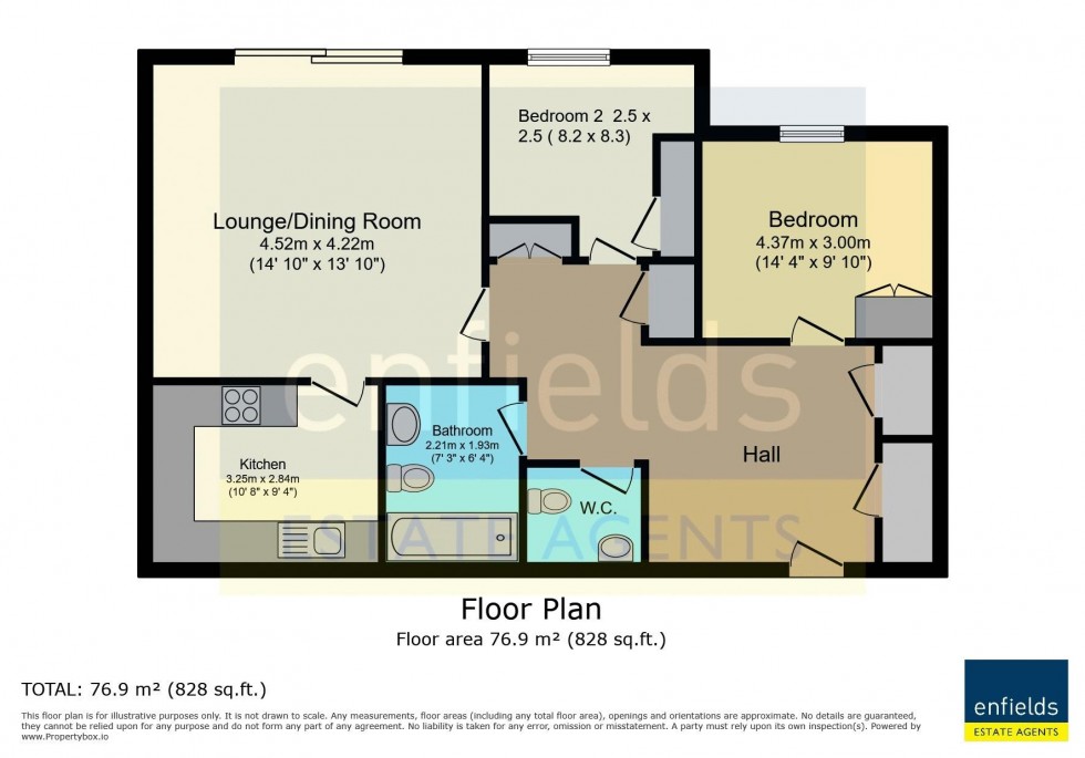 Floorplan for Meyrick Court, St Anthonys Road