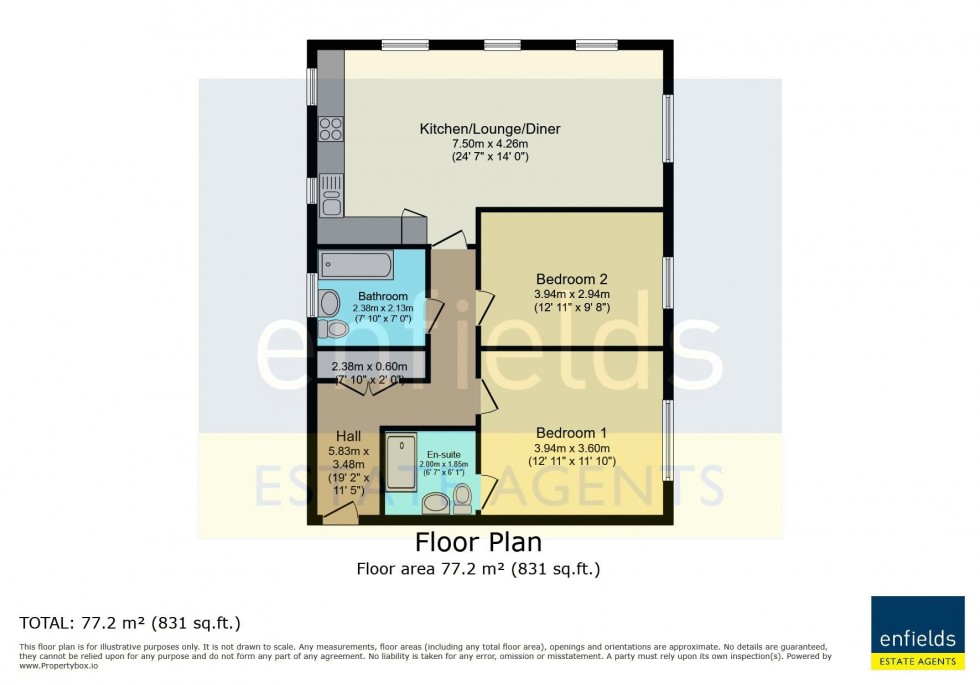 Floorplan for 23 Jefferson Avenue, Poole