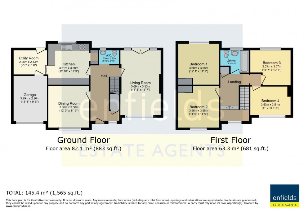 Floorplan for Fleets Lane, Poole