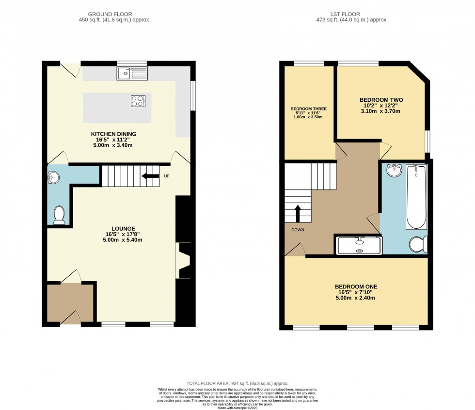 Floorplan for Mill Hill Road, Pontefract